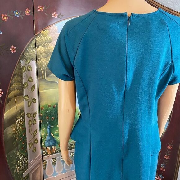Mossimo Stretch Knit Blue Sheath Dress Large - Picture 6 of 6